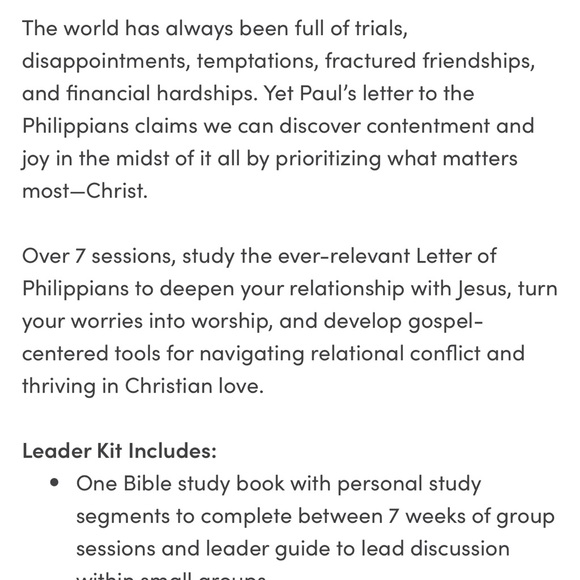 Women’s Bible Study Kit-“What Matters Most - A Study of Philippians” Karen Ehman - Picture 6 of 8